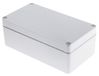 RS PRO Aluminium behuizing grijs buitenmaat 220 x 120 x 81mm IP66