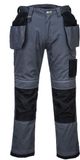 Portwest PW3 Werkbroek met holsterzakken T602 - Grijs/Zwart - 40