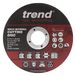 Trend Aluminiumoxide 115 mm, korrel 60, multi-materiaal snijschijf 2,5 mm, lemmet 1 mm, AD/C115/1/MM, 10 stuks