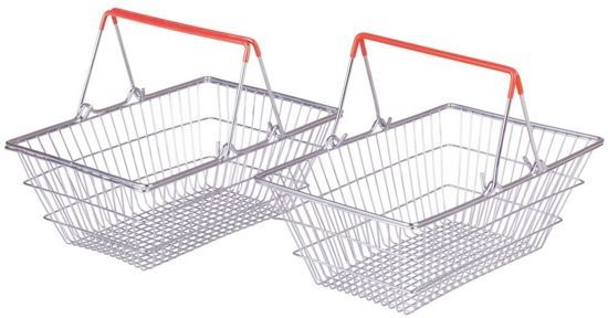 Bigjigs Toys Bigjigs 2x boodschappenmandjes BJ669