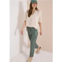 Cecil Slim Legs broek van linnenmix
