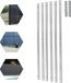 Crémaillère pour motorisation de portail coulissant, acier, 6,0 mètres (6 x 1 mètre), à monter sur le portail, adapté à la plupart des portails coulissants