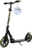 SereneLife Kinderstep - 2-Wiel Kinderstep met Verstelbaar T-Bar Stuur - Aluminium Antislip Dek - Draagbare Opvouwbare Step voor Kinderen, Tieners met Draagriem