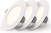 HOFTRONIC Georgia LED platte Inbouwspots wit - Set van 3