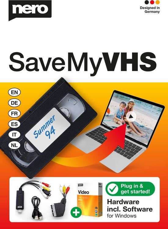Nero SaveMyVHS - VHS naar USB Video Grabber - Digitaliseer je video's
