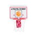 MISTER GADGET MG3087 Panier de Basket pour Corbeille à Papier Blanc ou Bleu Plastique H24,7 x 18,5 x 20 cm