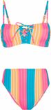 Protest Special bandeau bikini dames - Isle gestreept - maat XS/34