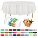 ZIMPLEWARE Wit 84 Ronde 12 pack Standaard Wegwerp Plastic Party Tafelkleed 84 Inch Ronde Tafelhoes Door