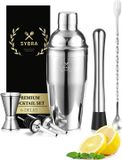 Sybra Cocktail Shaker Set - 6 delig - Cocktail shaker 750ML - Roestvrijstaal
