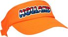 Bellatio Decorations Oranje supporter zonneklep - Holland met Nederlandse vlag - EK / WK fans - Koningsdag pet / sun visor