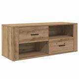 vidaXL TV-meubel eiken ambachtelijk 100 x 35 x 40 cm technisch hout