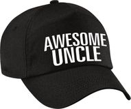 Bellatio Decorations Awesome uncle - Leuke Oom cadeau petje - cap - zwart - voor heren - verjaardag