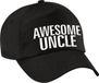 Bellatio Decorations Awesome uncle - Leuke Oom cadeau petje - cap - zwart - voor heren - verjaardag