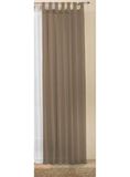 Transparant Voile Transparant effen gordijn, 245x140 cm, Nougat