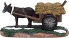 Santaville - Donkey with Haycart Polyresin 14cm