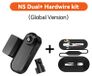 Dashcam N5 Dual - Caméra avant et arrière - 4K Ultra HD - 30 images par seconde - Surveillance de stationnement - Kit câblé - Sans carte SD