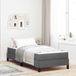 Maison Exclusive - Boxspringbed, gris foncé, 100 x 200 cm, rembourré