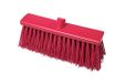 Maya Professional Tools 15007-3 Straatbezem FBK/voedselhygiëne met harde borstelharen, 300 mm x 60 mm, rood