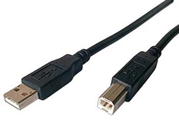 Sharkoon USB 2.0 Kabel - USB A - USB B - 0.5 m - Zwart