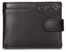 Pierre Cardin Portefeuille homme cuir véritable noir avec bouton-pression Black B UNICA 12,5x9x2 cm 8806A-138-NERO
