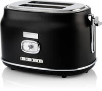 Westinghouse retro broodrooster - 2 slice toaster - zwart