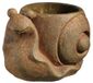Classic Home and Garden Cement Buddies Indoor Outdoor Plantenbak met drainagegat, lachende slak, roestbruin, groot, 20,3 cm