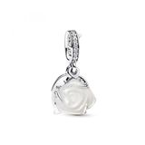 Pandora 793200C01 Moments - White Rose in Bloom - Hangende Bedel