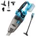 Makita Aspirateur à main sans fil pour Makita 18V, 140W, 10500Pa, avec 4 embouts