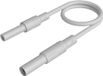 SKS Hirschmann MAL S GG-B 100/2,5 ws Câble de mesure de sécurité prise de sécurité 4 mm douille de sécurité 4 mm 100 cm Blanc 1 pièce(s)