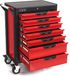 HBM PROFI 283-delige DeLuxe gereedschapswagen - Rood - Met gereedschap en wielen