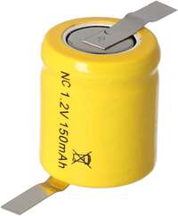 ACCUCELL N-150AA NiCd 1/3 AA Mignon-batterij met Z-vormige soldeertag