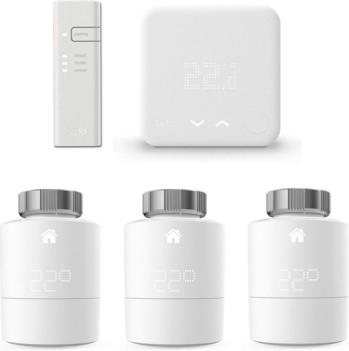 tado° Tado Bundle - Wired Smart Thermostat V3+ & SRT 3 Pack