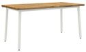 Acaciahout Blanc Table à manger carrée 160 x 70 x 75 cm