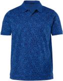 JP 1880 Heren Poloshirt Korte Mouw Jersey Gebloemd Indigo Maat 8XL