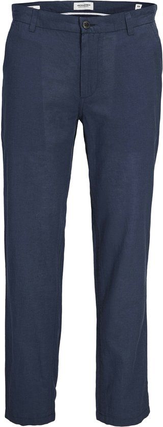 JACK & JONES Ace Summer Linen Blend Pant relaxed fit - heren chino - blauw