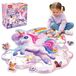 Tapis puzzle Licorne 45 pièces 3-8 ans