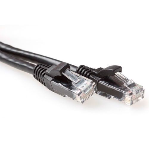 ACT CAT6A UTP Netwerkkabel - 3m - Zwart