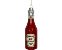 HD Collection Ornement Verre Ketchup Rouge 14cm