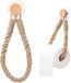 Unyqoos® Stijlvolle industriële toiletrolhouder met vintage en boho accenten