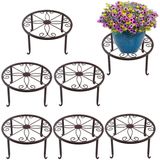 ZEONHEI 6-pack 24cm metalen plantenstandaards