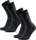 DANISH ENDURANCE Pro Wandelsokken - Merinowol - Unisex - Zwart - 2 Paar - Maat 35-38