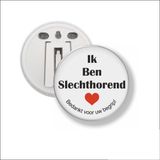 MC Living KadoExpress Button Met Clip 58 MM - Ik Ben Slechthorend
