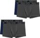 HOM Retro Boxer Boxerlines HO1 Marine/Grijs Effen 4 Stuks XXL