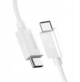 Spigen USB-C naar USB-C Kabel 60W PD, 1m - Wit
