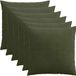 vidaXL - Kussensloop - 6 stuks - ALMELO - Groen - 80 x 80 cm - corduroy