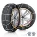 VEVOR Chaînes à Neige en Acier Allié au Manganèse, Chaînes de Pneus Antidérapantes, Conduite Sécuritaire, Compatible avec Pneu 225/70-15, 235/60-16, 235/50-18, 245/45-18, 245/45-17, Voitures, 2PCs