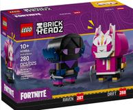 LEGO Fortnite Brickheadz 40884 - Drift en Raven figuren