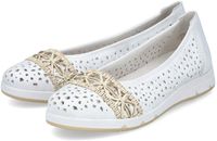 Rieker L3062-80 dames ballerina's wit