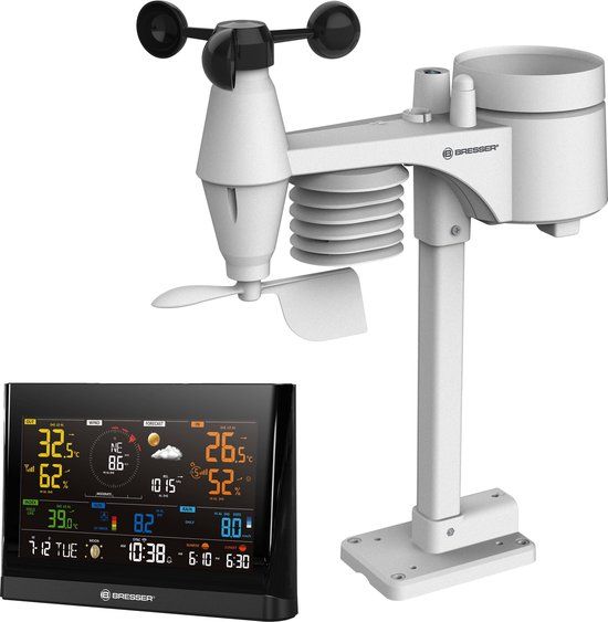 Bresser Weerstation - 7-in-1 Sensor - WLAN - Kleurendisplay