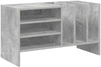 vidaXL Platenkast Beton Grijs 78,5 x 35 x 45 cm Bewerkt hout